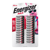 Energizer Max E91TP2-24 AA 1.5V Alkaline Button Top Batteries - 48 Piece Retail Card
