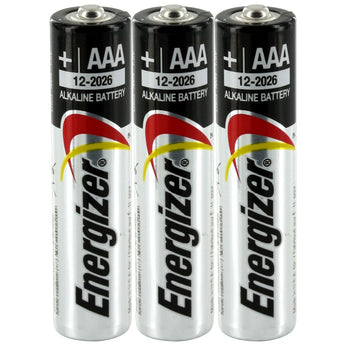 Energizer Max E92 (3SHK) AAA 1.5V Alkaline Button Top Batteries - 3 Pack Shrink Wrap