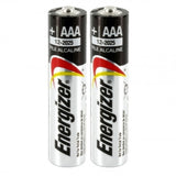Energizer Max E92 (2SHK) AAA 1.5V Alkaline Button Top Batteries - 2 Pack Shrink Wrap (200 Shrinks per Case)