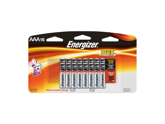 Energizer Max E92 Alkaline AAA 16 Pack - Blister Pack