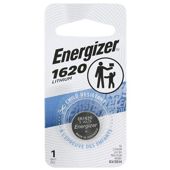 Energizer ECR1620-BP 79mAh 3V Lithium Primary (LiMNO2) Coin Cell Battery - 1 Piece Retail Card