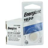 Energizer ECR1620-BP 79mAh 3V Lithium Primary (LiMNO2) Coin Cell Battery - 1 Piece Retail Card