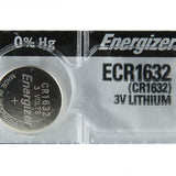 Energizer ECR1632 130mAh 3V Lithium Primary (LiMNO2) Coin Cell Battery - 1 Piece Tear Strip, Sold Individually