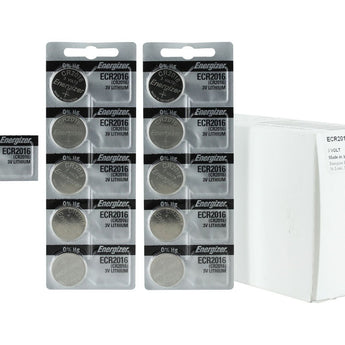 Energizer ECR2016 100mAh 3V Lithium Primary (LiMNO2) Coin Cell Battery - 1 Piece Tear Strip, Sold Individually