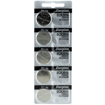 Energizer ECR2016 100mAh 3V Lithium Primary (LiMNO2) Coin Cell Battery - 1 Piece Tear Strip, Sold Individually