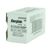 Energizer ECR2016-BP 100mAh 3V Lithium Primary (LiMNO2) Coin Cell Battery - 1 Piece Blister Pack