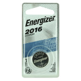 Energizer ECR2016-BP 100mAh 3V Lithium Primary (LiMNO2) Coin Cell Battery - 1 Piece Blister Pack