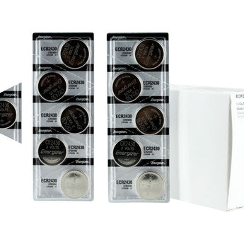 Energizer ECR2430 290mAh 3V Lithium Primary (LiMNO2) Coin Cell Battery - 1 Piece Tear Strip, Sold Individually