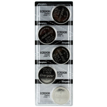 Energizer ECR2430 290mAh 3V Lithium Primary (LiMNO2) Coin Cell Battery - 1 Piece Tear Strip, Sold Individually