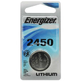 Energizer ECR2450-BP-1 620mAh 3V Lithium Primary (LiMNO2) Coin Cell Battery - 1 Piece Blister Pack