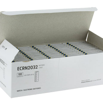 Energizer Industrial ECRN2032 254mAh 3V Lithium (LiMNO2) Coin Cell Battery - Case of 100