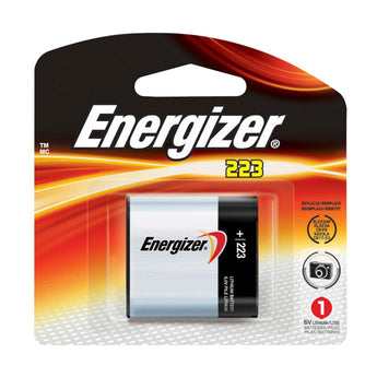Energizer EL223-BP CR-P2 1500mAh 6V Lithium Primary (LiMNO2) Photo Battery - 1 Piece Retail Card