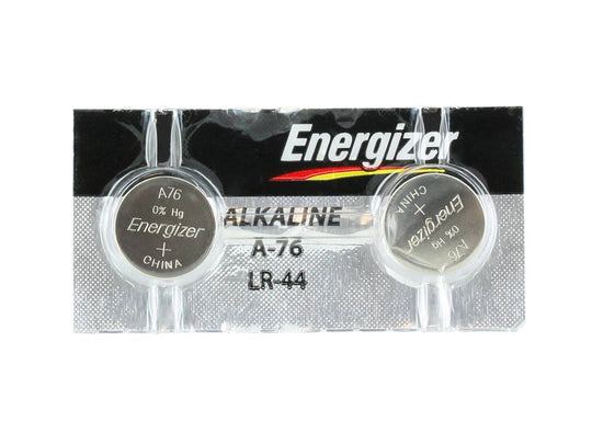 Energizer EN A76 153mAh 1.5V Alkaline Coin Cell Watch Battery - 1 Piece Tear Strip, Sold Individually