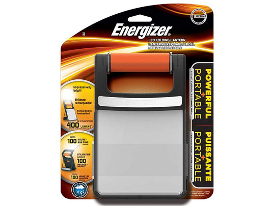 Energizer LED Folding Lantern - 400 Lumens - Includes 4 x AA Batteries - ENFFL81E