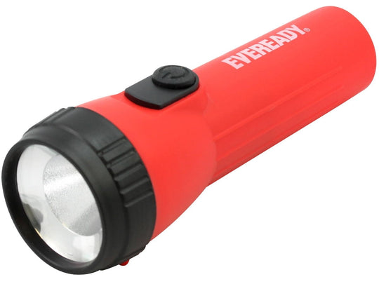 Energizer Eveready Economy LED Flashlight - 25 Lumens - Includes 1 x D Battery - Colors May Vary - EVEL15HS