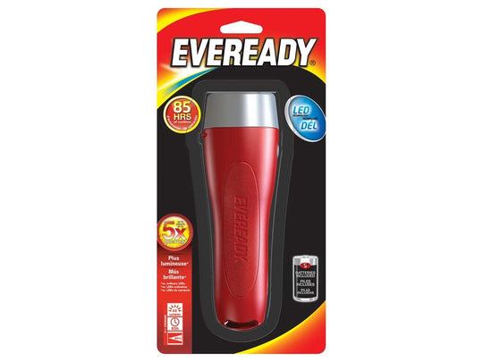 Energizer Eveready 2D LED Flashlight - 65 Lumens - Includes 2 x D Batteries - EVGP25S