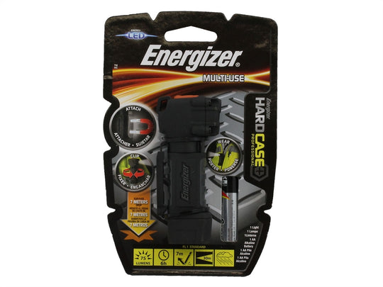 Energizer Hard Case Professional Multi-Use Flashlight - 75 Lumens - Includes 1 x AA - HCMU11E