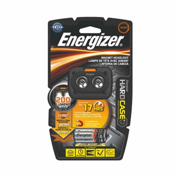 Energizer Hard Case Professional LED Magnet Headlamp - 250 Lumens - Includes 3 x AAA