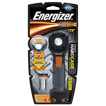Energizer Hard Case Professional PivotPro 2AA Flashlight - 300 Lumens - Includes 2 x AA (HCSW21E)