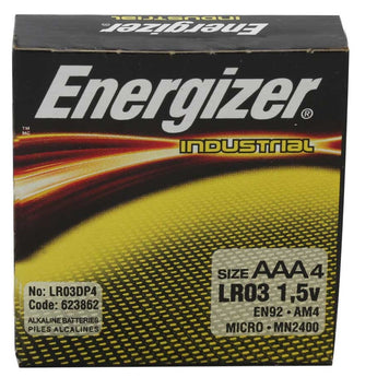 Energizer Industrial EN92 (24PK) AAA 1.5V Alkaline Button Top Batteries - Box of 24