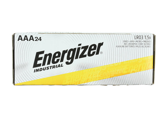 Energizer EN92 Industrial AAA Batteries 24 Pack - Boxed