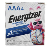 Energizer Ultimate L92 AAA 1250mAh 1.5V High Energy 1.5A Lithium (LiFeS2) Button Top Batteries