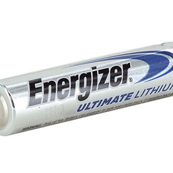 Energizer Ultimate L92 AAA 1250mAh 1.5V High Energy 1.5A Lithium (LiFeS2) Button Top Batteries - 18 Pack Retail Card