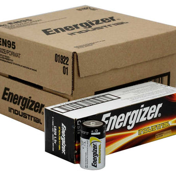 Energizer Industrial EN95 (12PK) D-cell 1.5V Alkaline Button Top Batteries - Box of 12