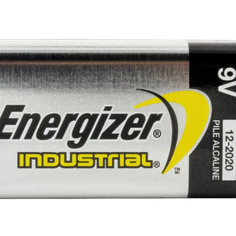 Energizer Industrial EN22 (12PK) 9V Alkaline Batteries with Snap Connector - Box of 12