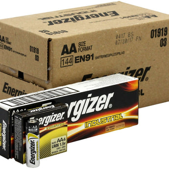 Energizer Industrial EN91 (24PK) AA 1.5V Alkaline Button Top Batteries - Box of 24