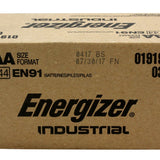 Energizer Industrial EN91 (24PK) AA 1.5V Alkaline Button Top Batteries - Box of 24