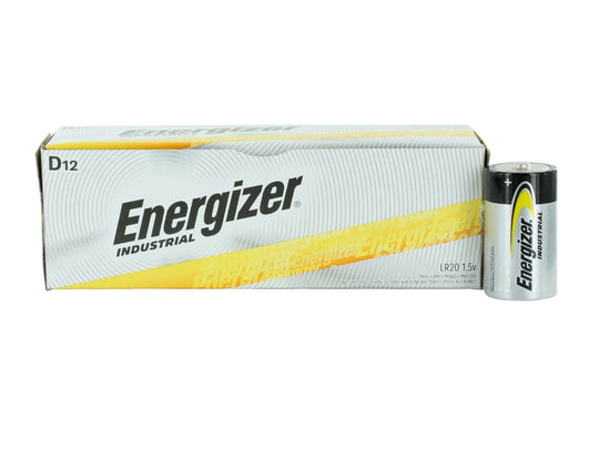 Energizer EN95 Industrial D-Cell 12 Pack Box - Closed View
