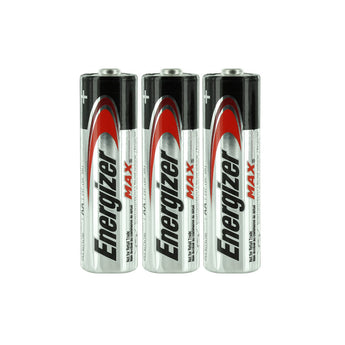 Energizer Max E91 (3SHK) AA 1.5V Alkaline Button Top Batteries - 3 Pack Shrink Wrap