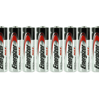 Energizer Max E91 (8SHK) AA 1.5V Alkaline Button Top Batteries - 8 Pack Shrink Wrap