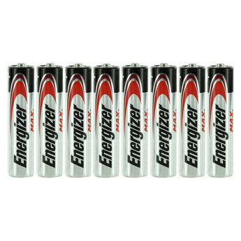 Energizer Max E92 (8SHK) AAA 1.5V Alkaline Button Top Batteries - 8 Pack Shrink Wrap