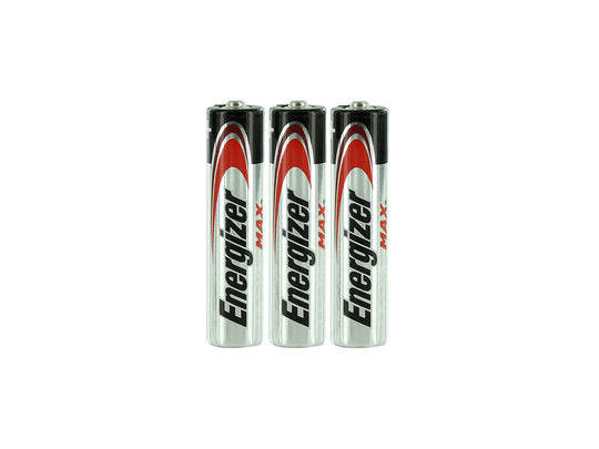 Energizer Max E92 Alkaline AAA 3 Pack - Shrink Wrapped