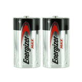 Energizer Max E95 (2SHK) D 1.5V Alkaline Button Top Batteries - 2 Pack Shrink Wrap