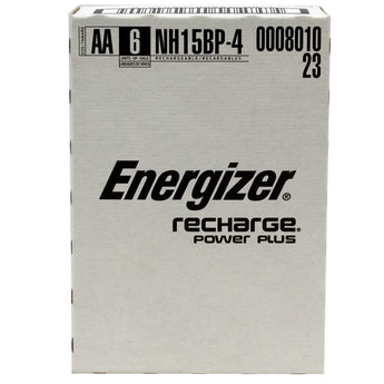 Energizer Recharge NH15-BP-4 AA 2300mAh 1.2V Nickel Metal Hydride (NiMH) Button Top Batteries - 4 Pack Retail Card