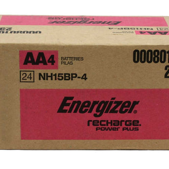 Energizer Recharge NH15-BP-4 AA 2300mAh 1.2V Nickel Metal Hydride (NiMH) Button Top Batteries - 4 Pack Retail Card
