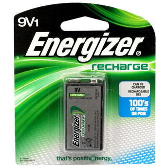 Energizer Recharge NH22-BP-1 9V 175mAh 8.4V Nickel Metal Hydride (NiMH) Battery with Snap Connector - Retail Card