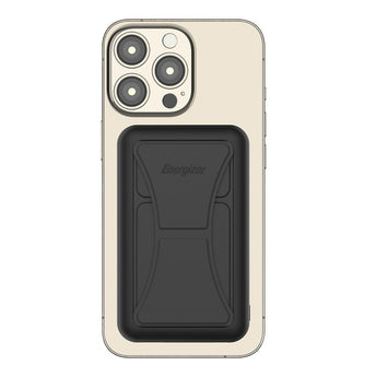 Energizer QM10002PQ 10000mAh Magnetic Wireless Charging Power Bank - Attached to Back of Phone