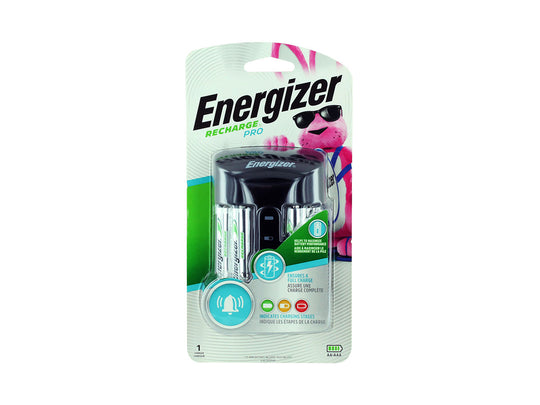 Energizer 4-Bay Pro Charger for AA and AAA NiMH Batteries - Includes 4x AA NiMH Batteries (CHPROWB4)
