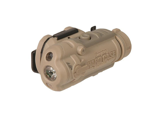 Energizer Hard Case Tactical Tango LED Helmet Light - Programmable - Tan Body - Comes with 4 x Mounts - Uses 1 x AA Battery - Box packaging