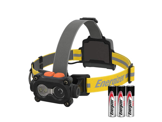 Energizer Hard Case Professional LED Headlamp - 325 Lumens - Includes 3 x AA Batteries - TUFHD31PE-V2