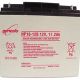 Enersys NP18-12B 18Ah 12V Rechargeable Sealed Lead Acid (SLA) Battery - NB Terminal