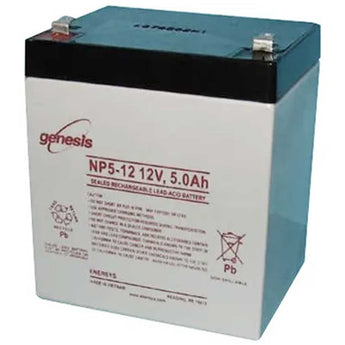 Enersys NP5-12 5Ah 12V Rechargeable Sealed Lead Acid (SLA) Battery - F1 Terminal