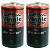 Vinnic Heavy Duty 1.5V D Batteries - Main Image