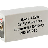 Exell 412A 22.5V Alkaline Industrial Battery for AVO Meters, Transistor Testers - Replaces Eveready 412, BLR122