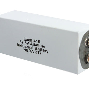 Exell 416A 67.5V Alkaline Industrial Battery for AVO Meters - Replaces Eveready 416, NEDA 217