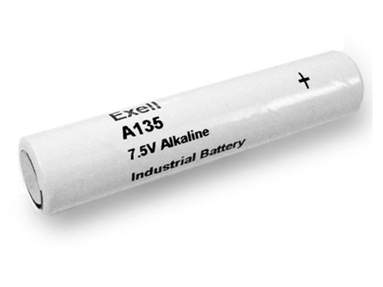 Exell A135 7.5V Alkaline Industrial Battery for YSI 46 TUC Electronic Thermometer - Replaces Eveready E135N